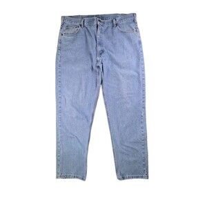 Carhartt 42x32 Men's B18 Relaxed Denim Stonewash Blue Traditional Fit Jeans